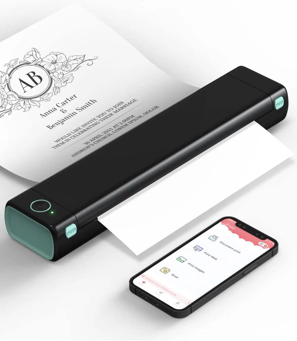 Phomemo M08F A4 Thermal Paper for M08F, PJ762/PJ763MFi, MT800/MT800Q, A4 Portable Printers, M08F Printer Paper, 8.27" x 11.69"