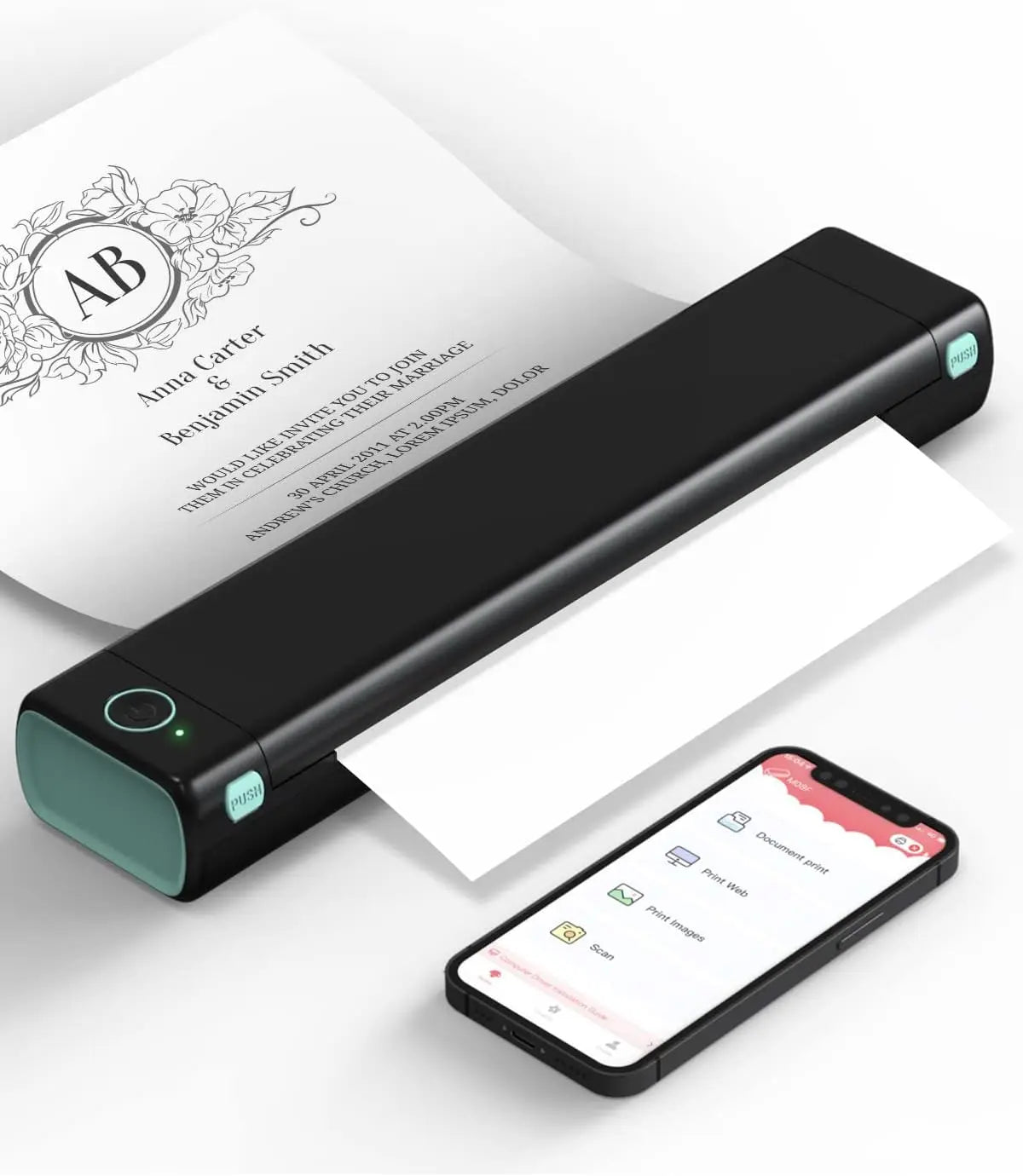 Phomemo M08F A4 Thermal Paper for M08F, PJ762/PJ763MFi, MT800/MT800Q, A4 Portable Printers, M08F Printer Paper, 8.27" x 11.69"