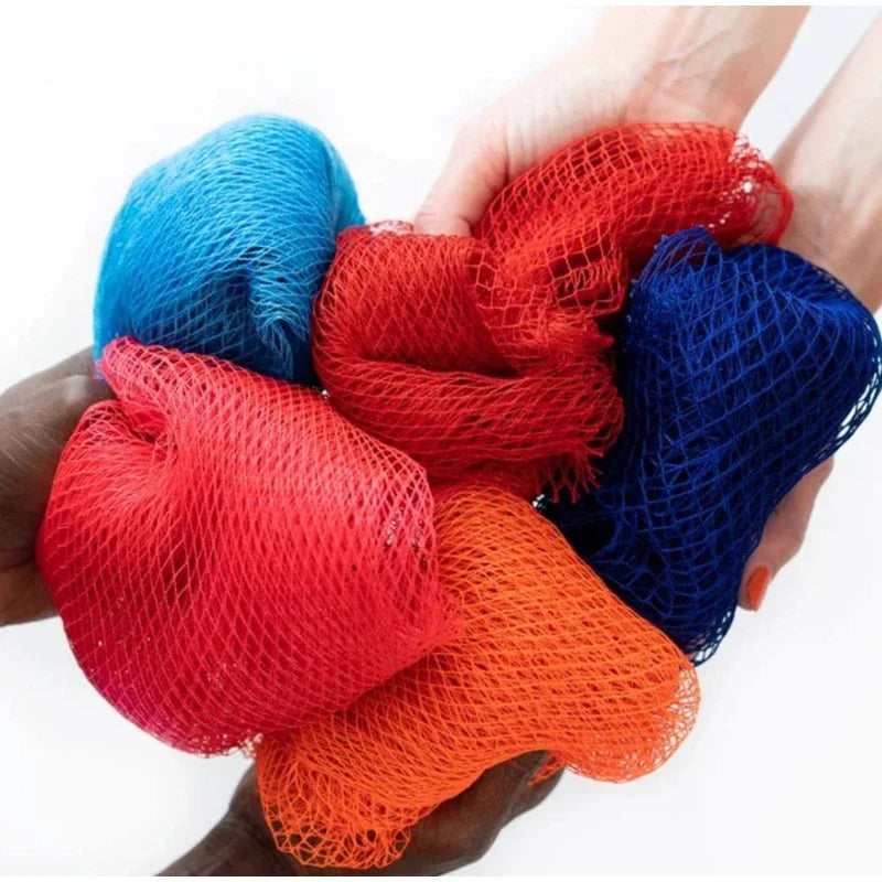 African Bath Rubbing Towel Exfoliating Net Sponge Cleansing Long Strip Bath Towel Instant Bath Ball Usage  Shower Cleaning Strip