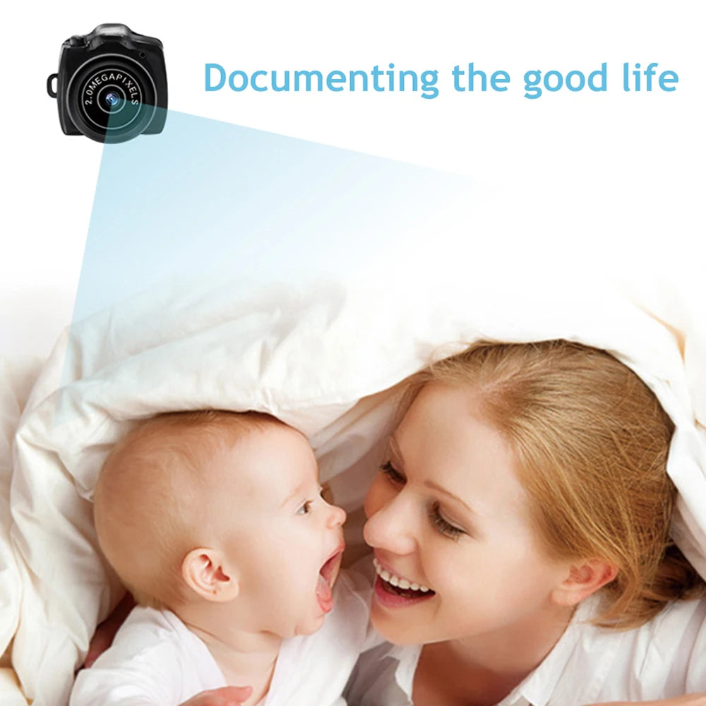Y2000 Mini Camera Portable Audio Video Recorder Ultra Small Body Camera Sport DV DVR Security Protection Surveillance Camcorder
