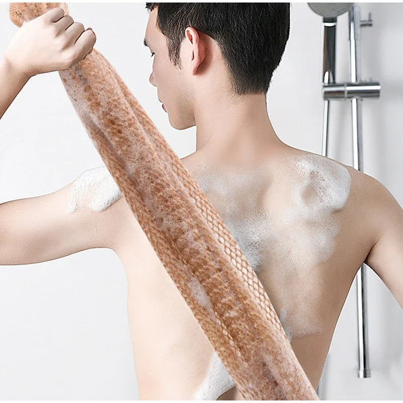 African Bath Rubbing Towel Exfoliating Net Sponge Cleansing Long Strip Bath Towel Instant Bath Ball Usage  Shower Cleaning Strip