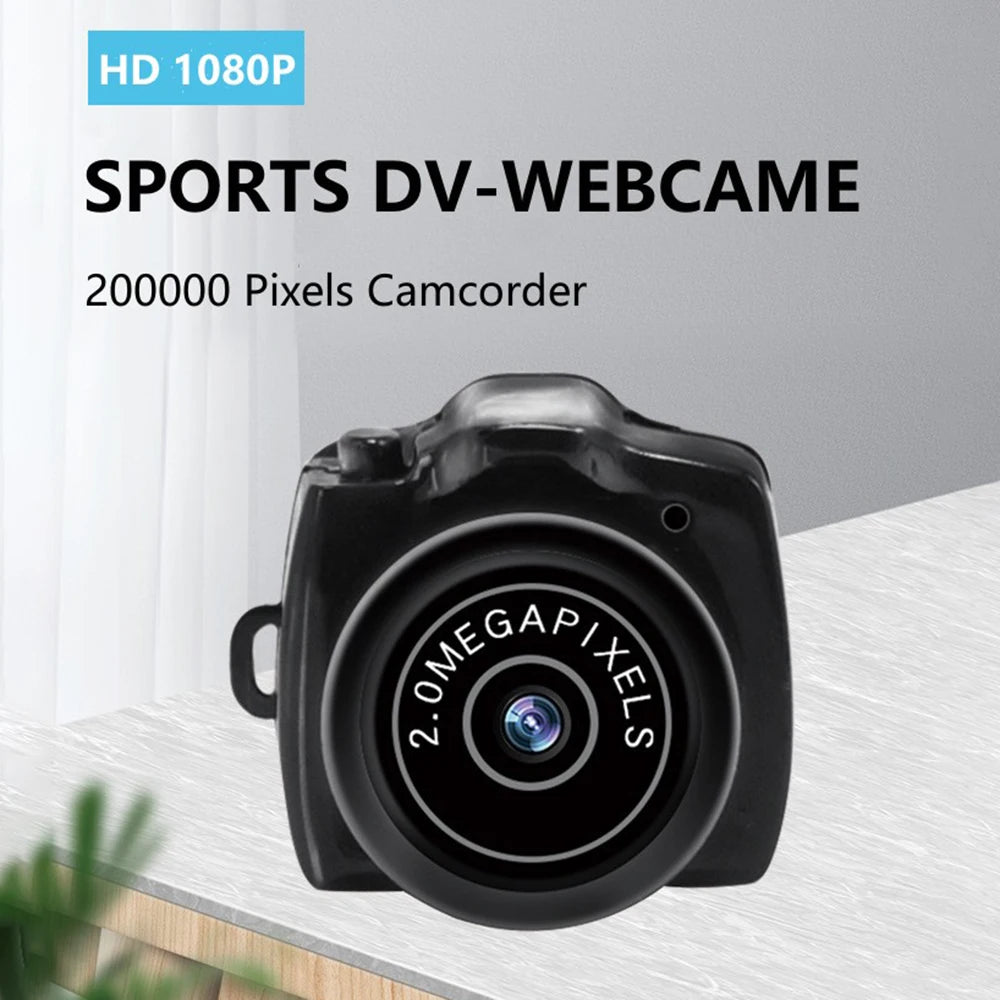 Y2000 Mini Camera Portable Audio Video Recorder Ultra Small Body Camera Sport DV DVR Security Protection Surveillance Camcorder