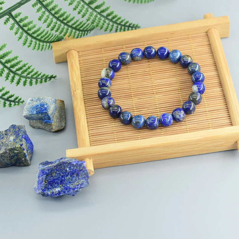 Real 5A Natural Lapis Lazuli Stone Bead Bracelets Homme Original High Quality Energy Healing Jewelry for Women Men Birthday Gift