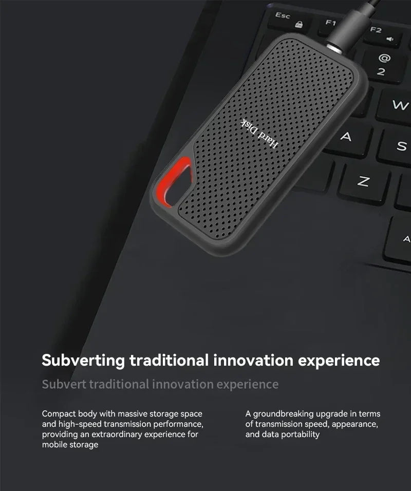 Portable SSD 256TB High Speed Hard Drive 1/2TB Type-C Solid Disk USB3.1 External ssd Original Hard Disk for Phone/Loptop/PC/Mac
