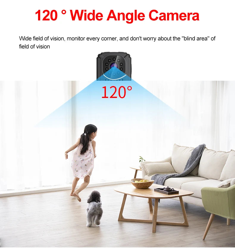 MD31 Mini PIR Video Body Camera Back Clip Photography DV Smart Camera HD 1080P Recorder Motion Activated Small For Car Nanny Cam