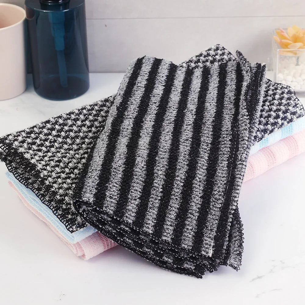Exfoliating Scrub Shower Towels Double Effect Nylon Bath Towel Japanese Rubbing Washcloth for Back Body Bathroom Accessories