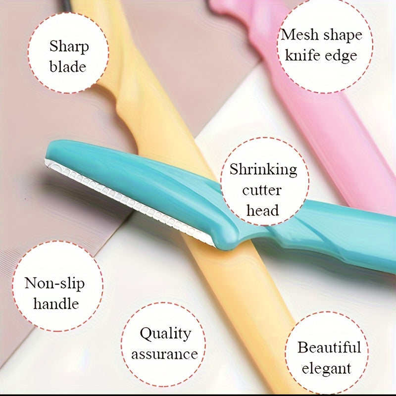 Set of 3 to 24 Eyebrow Razors And Facial Hair Trimmers, Grooming Kit for Both Men And Women to Remove Facial Hair.