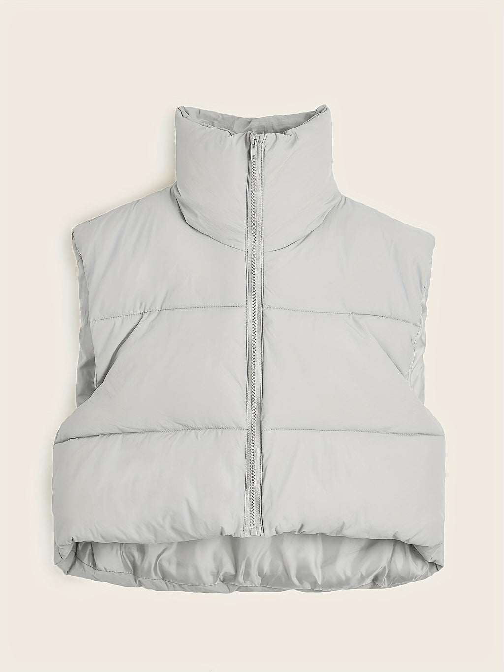 Women'S Sleeveless Vest - Vibrant Pink Slim-Fit Alternative Coat with Drawstring Hood, Zipper Front & Pockets for Fall/Winter Casual Wear, Casual Winter Wear | High Neckline Vest | Zippered Jacket