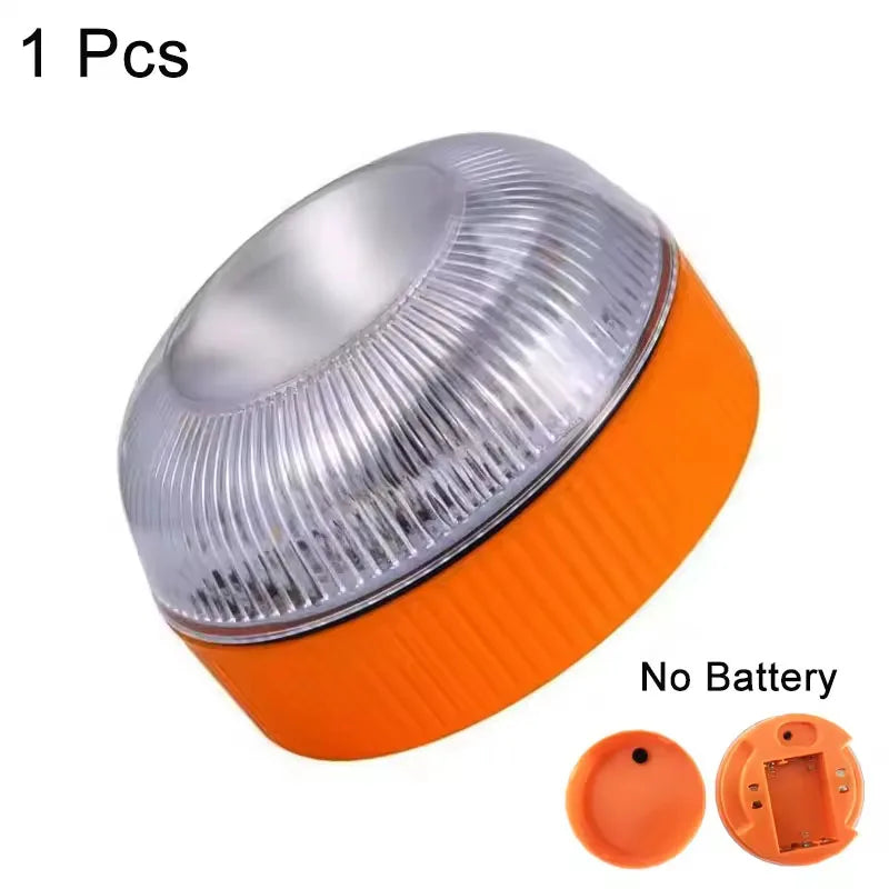 Led Car Emergency Light V16 Flashing Light Magnetic Induction Road Accident Light Portable Strobe Warning Light
