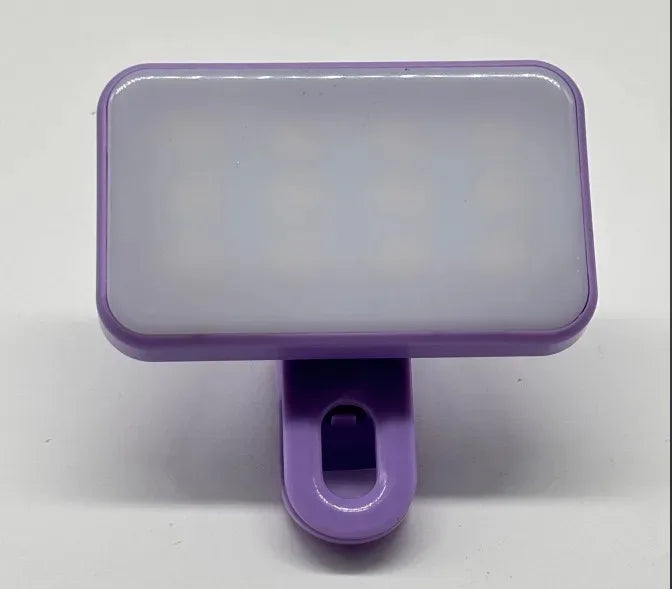Mini Selfie Fill Light 3 Color Modes Adjustable Brightness Rechargeable Clip on Mobile Phones Computers Photography LED Lights