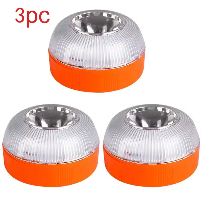 Led Car Emergency Light V16 Flashing Light Magnetic Induction Road Accident Light Portable Strobe Warning Light